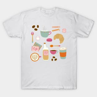 Drawing Coffee in a Cafe T-Shirt